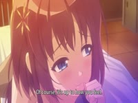 Hentai slut gargles the cum in her mouth